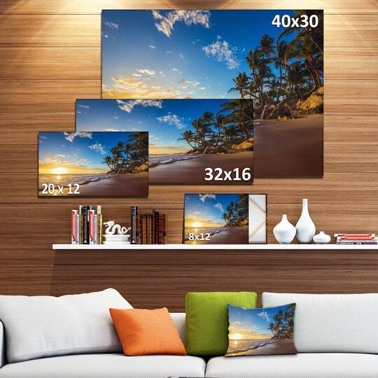 Designart - Paradise Tropical Island Beach Sunrise